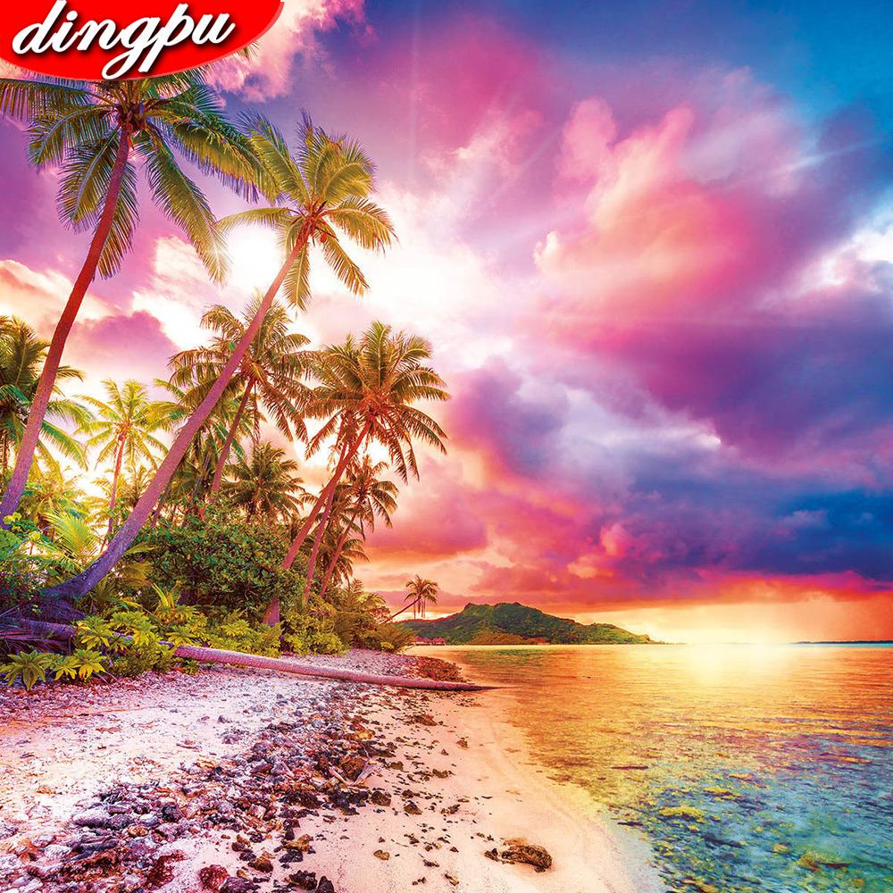 Diamond Painting Full Square New Arrival Landscape Rhinestones Pictures Diamond Embroidery