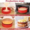 6/8/10 Inch Silicone Cake Mold Tray Round for Baking, Baking Mold Kitchen Silicone Non-stick Baking Tray Pastry Baking Tools