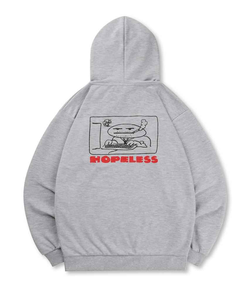 [Без начеса или с начесом] Худи с принтом Hopeless (Тип Б)