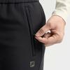 Fila А.П.. Минималистичные Модные Удобные Спортивные Универсальные Флисовые Теплые Повседневные Брюки Мужские брюки Насыщенно-Черный A11M541810FBK