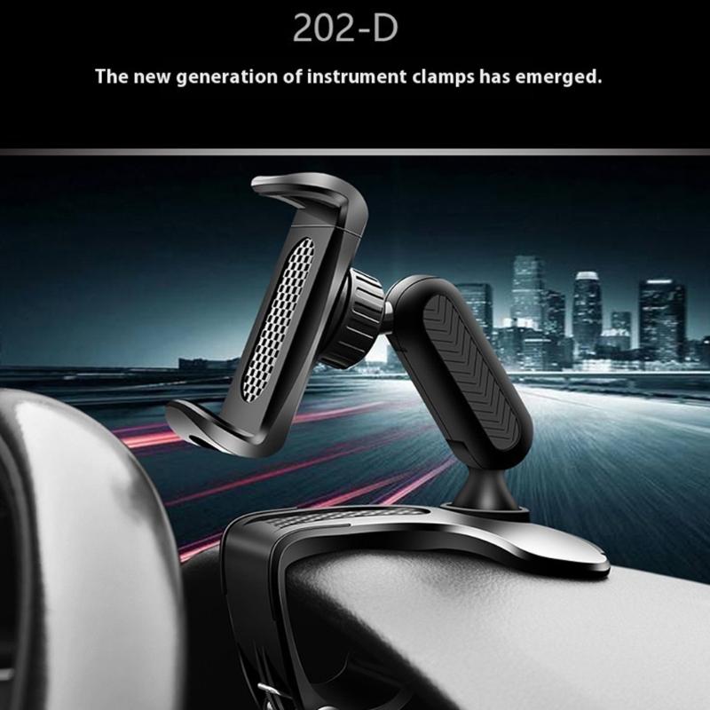 Adjustable Car Phone Holders Dashboard Windshield Visors Mount Plastic Dashboard Phone Mount for Smartphones 3 to 7 Inches