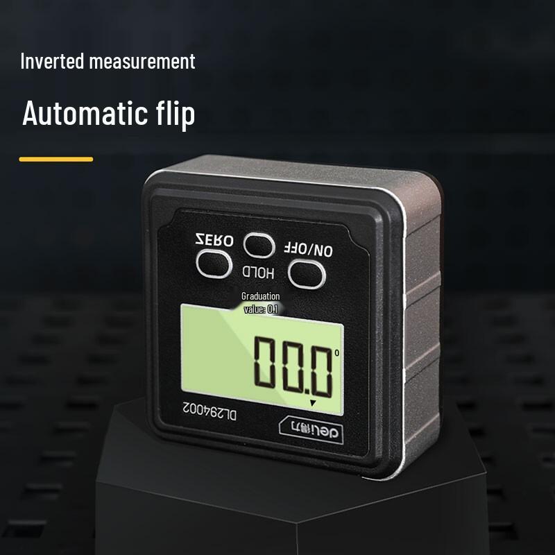 Deli Digital Inclinometer with Magnetic Base DL294002