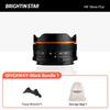 Объектив «рыбий глаз» Brightin Star 10mm F5.6 широкоугольный APS-C для беззеркальных камер, байонет M4/3, Canon EF-M, Sony E, Nikon Z, Fuji X