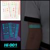 Little Sexy Cute Tattoo for Women Glowing Dark Taty Waterproof Fake Tatoo Luminous Tattoo Stickers Body Art Cartoon Tattoo