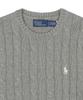 POLO RALPH LAUREN Cable Knit Cotton Crew Neck Sweater - Grey