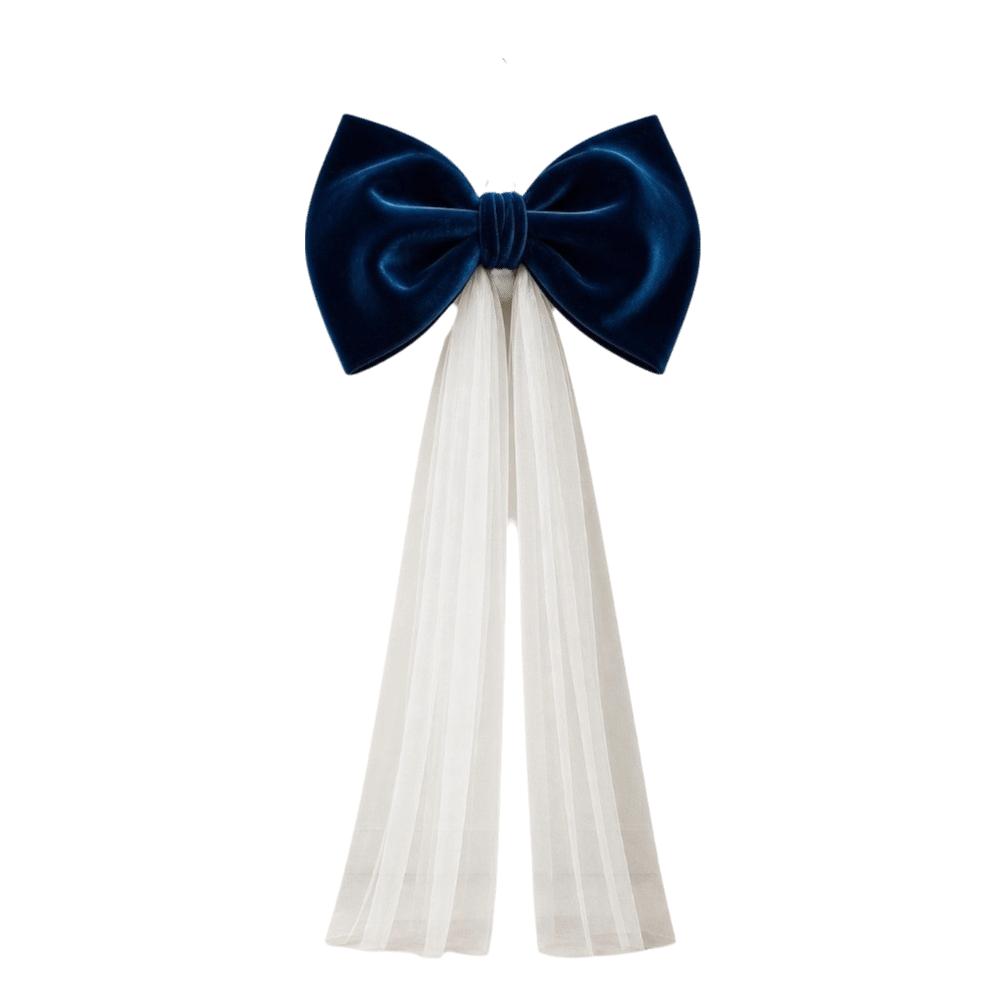 Mesh Tulle Large Velvet Christmas Bow Ornaments Christmas Wreaths Bow Wedding