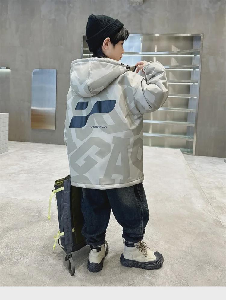 Стеганые зимние куртки для мальчиков 2023 года: Модные, толстые и теплые для детей