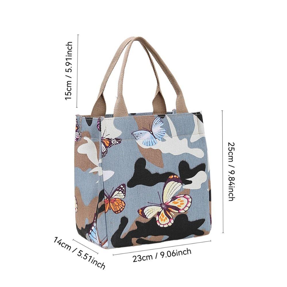 Cartoon Lunchbox Thickening Tote Bag Cute Storage Bag  Work