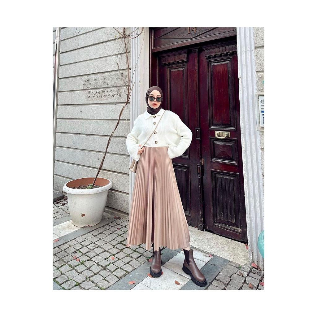 Плиссированная юбка | антрацит