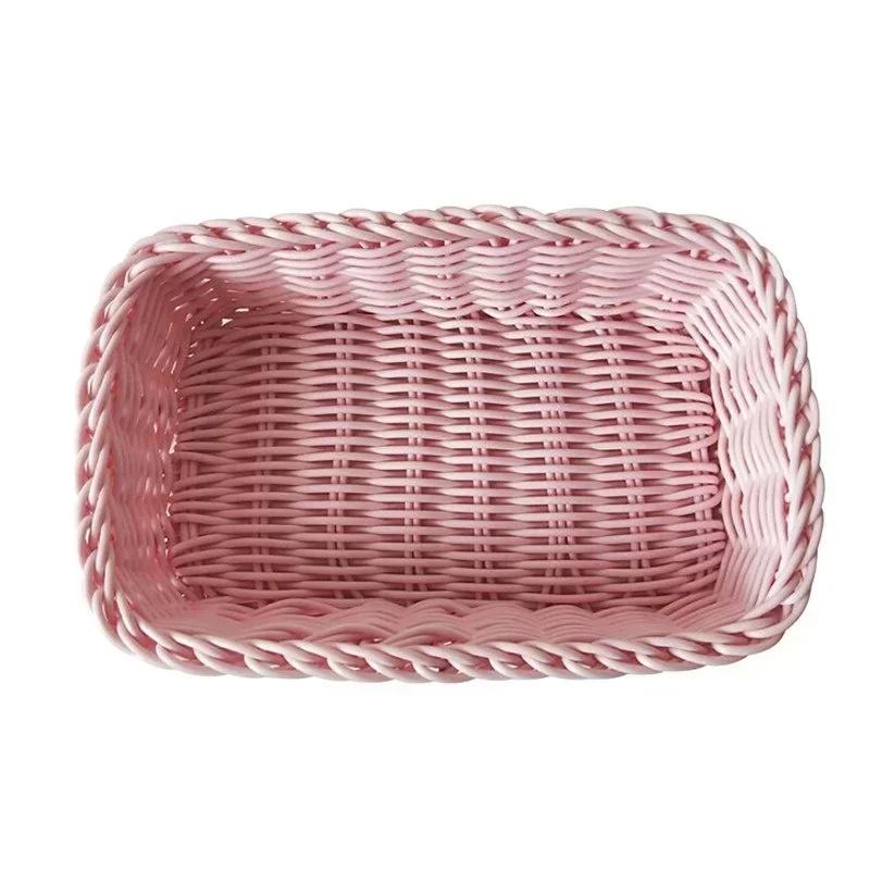 Милый цвет Плетеная корзина Пенал Солома Настольное хранение Подставки для канцелярских товаров Органайзер для офисных принадлежностей Настольные аксессуары