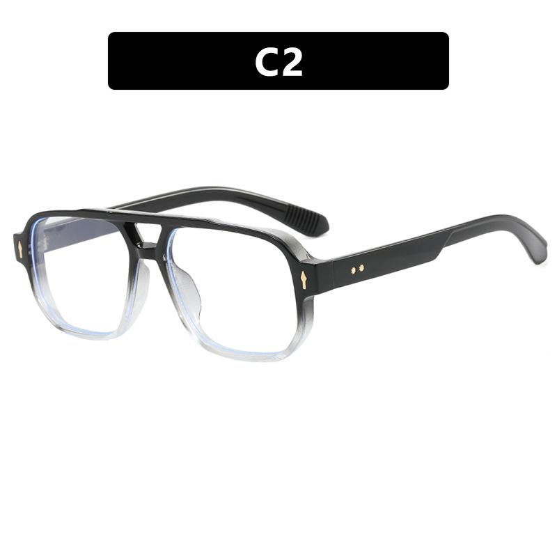 Brand Designer Luxury Big Frame Square Sunglasses Women For Men Vintage Punk Sun Glasses Rivet Popular Outdoor Shades Uv400