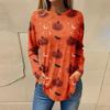 Tee Shirts For Women Fall Casual Long Sleeve Shirts Sweatshirt Halloween Printing Top Pullover
