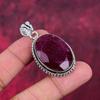 Ruby Zoisite Pendant Gemstone Jewelry, 925 Solid Sterling Silver Handmade Pendant, Latest Design Jewelry