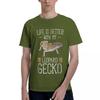 Life Is Better With My Leopard Gecko Shirt  Reptile 1 100 Cotton Casual Breathable Confortable Top Short Sleeve TShirt Mens