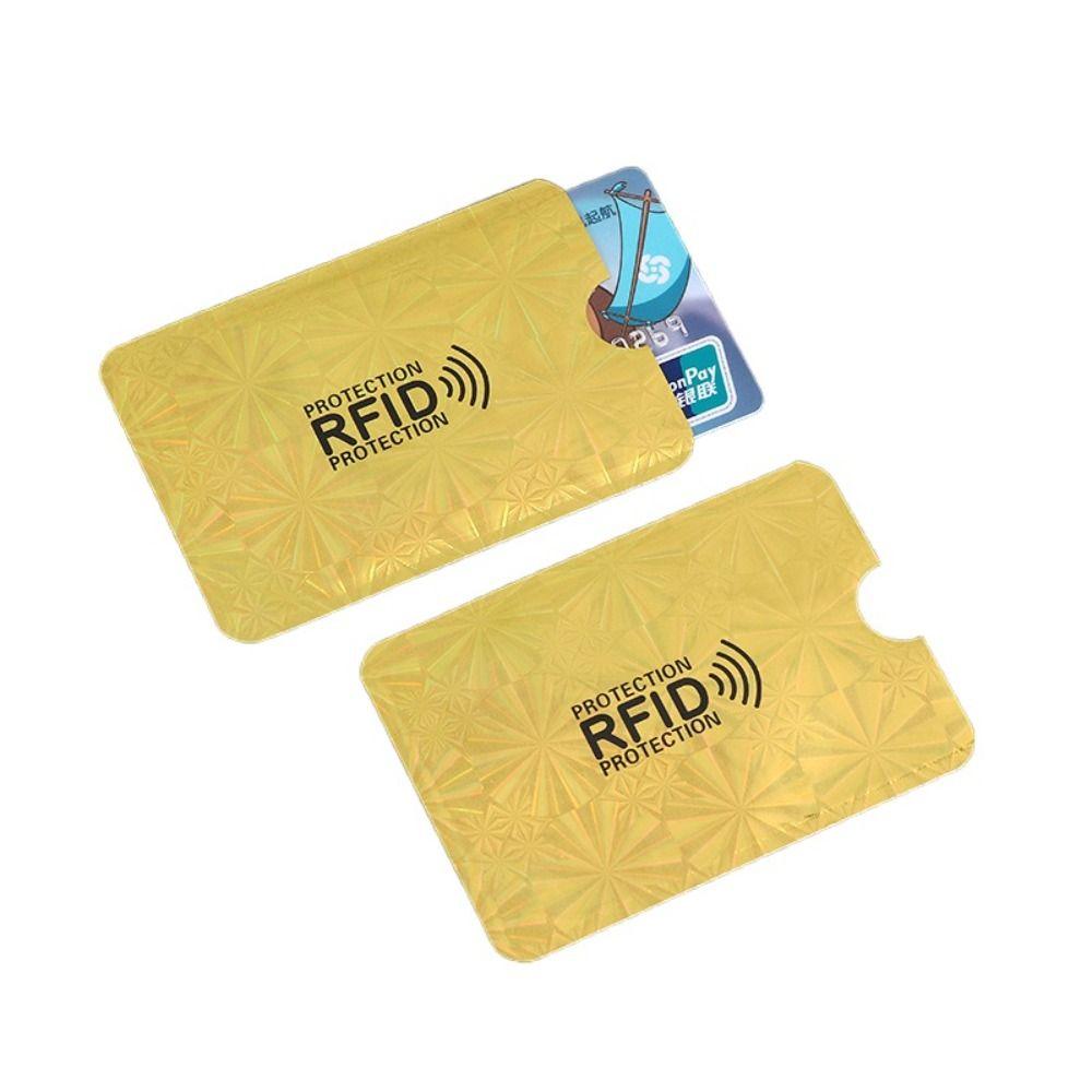 10 шт. Блокирующий NFC Анти-RFID Держатель для карт Считыватель Замок Алюминиевая фольга Блокирующий NFC чехол Легкий Анти-кража Коробка для ID-карт Путешествия