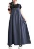 Loose Overalls Body Maternity Long Jumper Oversize Denim [Mouhokyo] Skirt, Covering, All-in-one Skirt, Skirt, Dress, Women's (Photo Color, XL, XL)