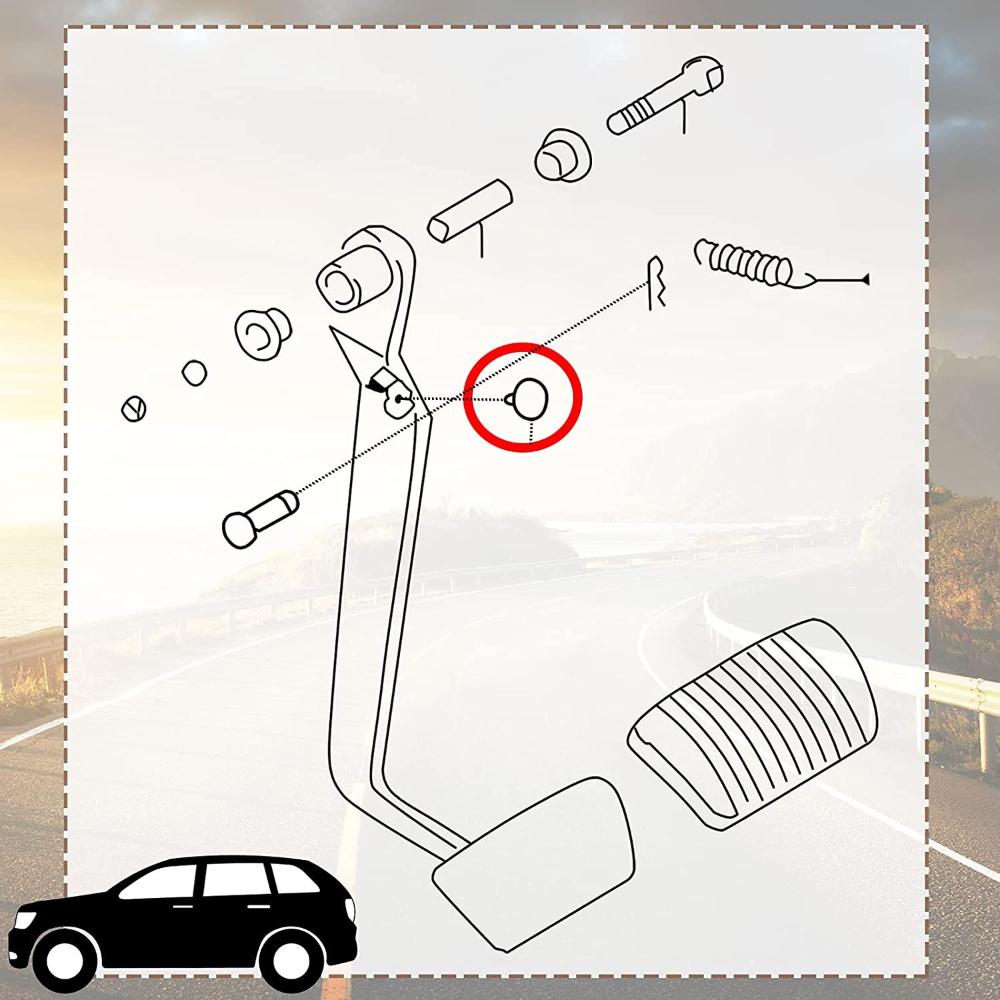 10Pcs Replacement Parts Lamp Brake Light Switch Stopper Cushion Brake Pedal Pad Clutch