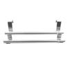 Expandable Double Towel Hanger Over Cabinet Cupboard Doors Stainless Steel Bath Towel Bar Towel Clothes Hanger Towel Rack Holder for Bathroom Kitchen
