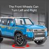 1:24 FJ Cruiser Prado LC250 Car Model Toy Metal Diecast Sound Light Shock Absorption Off-road Vehicle Simulation Boys Gifts