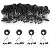 100pcs Rubber Space Bean Stopper 4 Sizes Carp Fishing Accessories Suitable For Fishing Line 0.2-5#