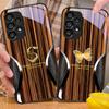 Змея под дерево для Samsung Galaxy S10 S20 Plus S21 FE S22 S23 S24 FE S25 Ultra Черный Чехол для телефона из закаленного стекла Жесткий чехол