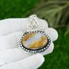 Gift For Women Pendant 925 Sterling Silver Natural Polka Dot Agate Gemstone