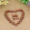 100Pcs/Lot Love Heart Shape Wood Sewing Appointment Wedding Decoration Buttons