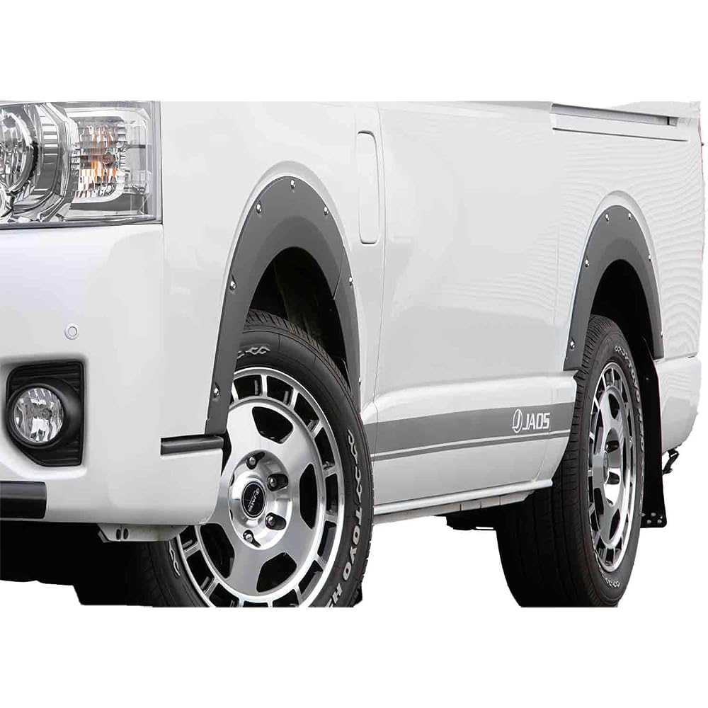 JAOS Fender Garnish Type-X Painted Matte Black for Hiace 200 Series B135201MB