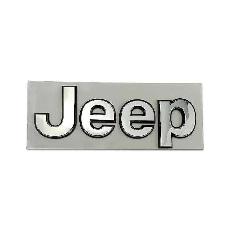 ABS Car Front Emblem for Jeep Grand Cherokee Commander Renegade Liberty Compass PatriotWrangler Tj Jk Trunk  Decoration