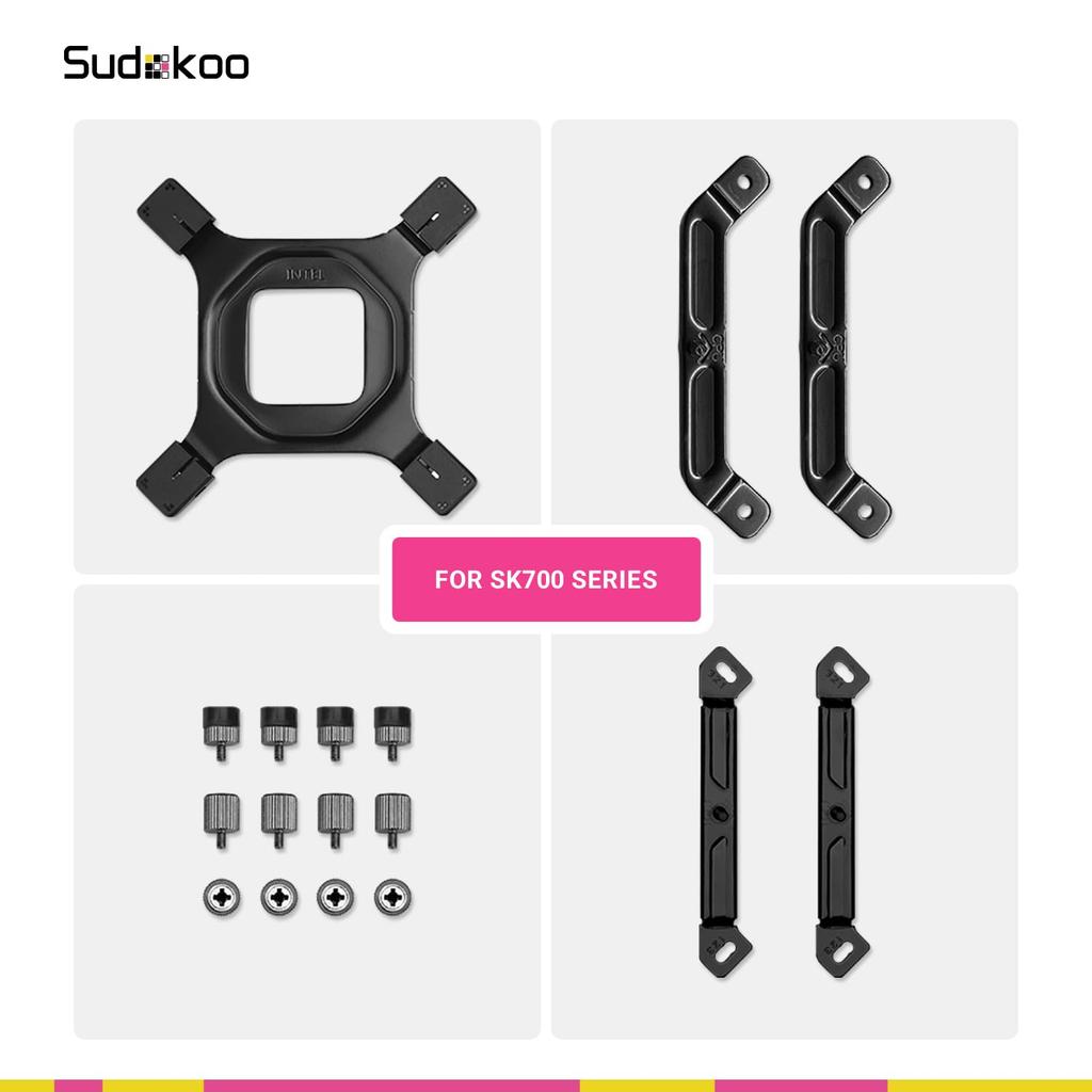 Крепление кулера CPU Sudokoo для серии SK700: Совместимо с AM4AM5Intel LGA 185117001200115X - Комплект монтажных кронштейнов для воздушного кулера - Анти-деформационный кулер