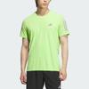 adidas Own The Run SS25 Dopamine Stripe удобная трикотажная эластичная быстросохнущая спортивная футболка с круглым вырезом и коротким рукавом мужские топы JY6983