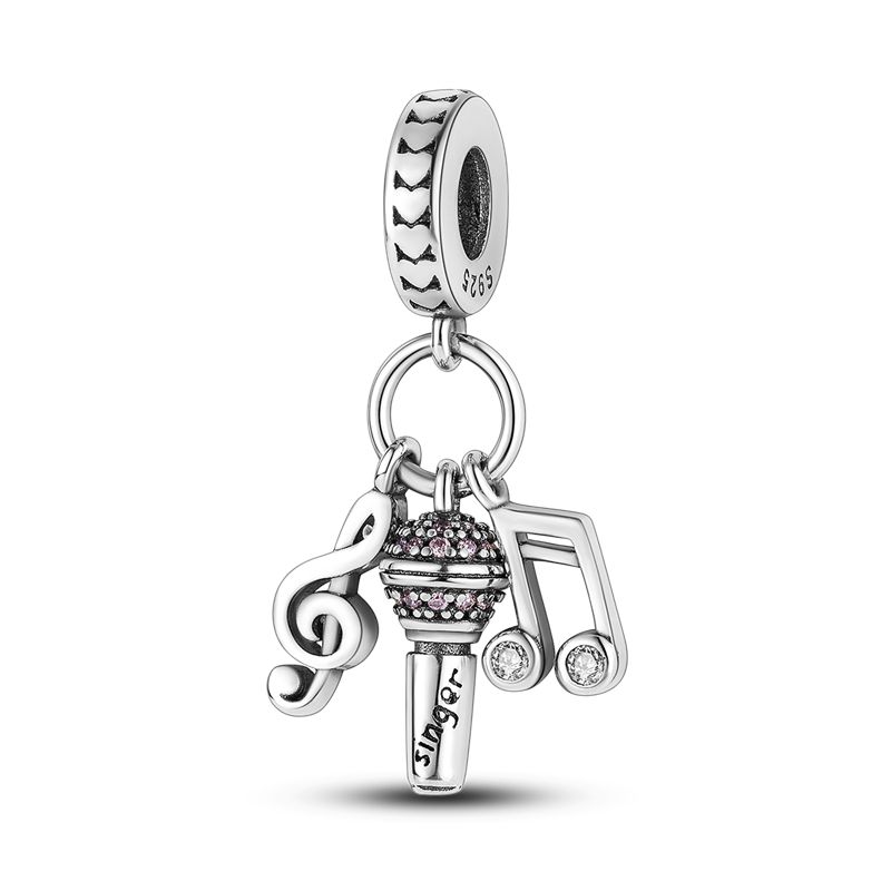 Charms Plata De Ley 925 Evil Blue Eyes Silver Sun Star Elk Dinosaur Flower Charm of Original Fits Women Anniversary DIY Jewelry