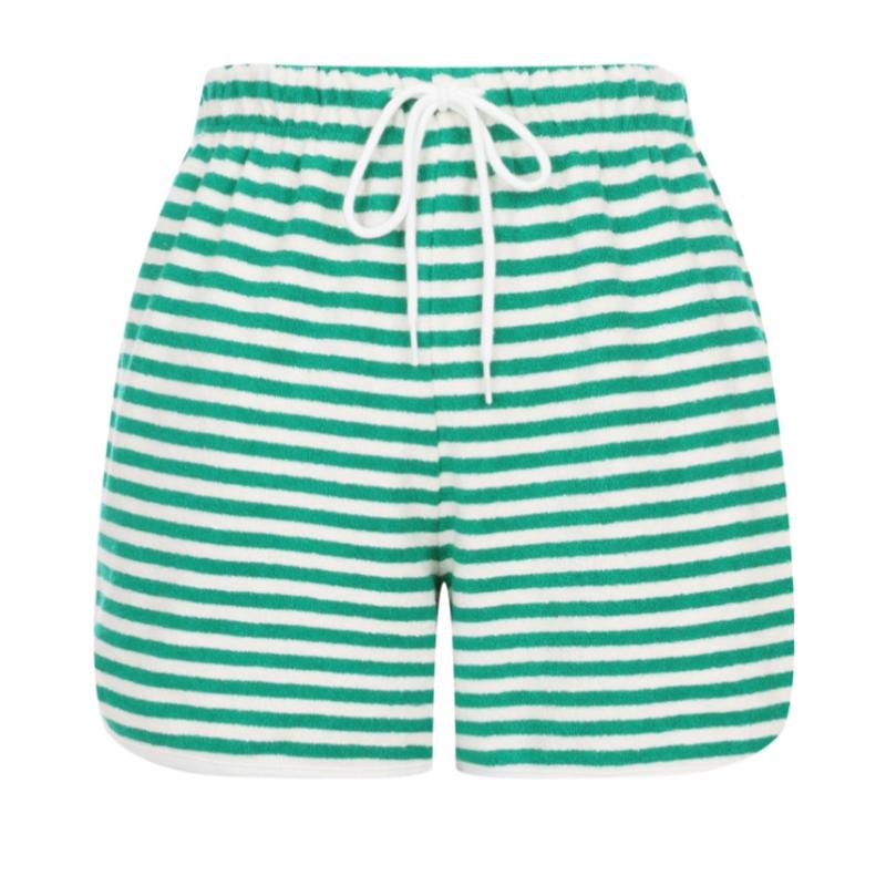 Shop Women Banding Stripe Paddle Beach Look Short Pants Pink Mer Wpt 20720