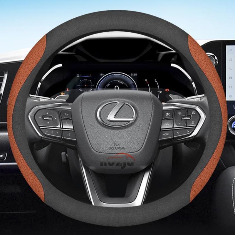 MVTT4 Car Steering Wheel Cover for Lexus RX 400h 450h TX350 LX600 RX400h RX350 RX350h LS400 UX250h NX ES 300h 350 CT200h Accessories