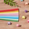 Handmade Paper Origami Folding Paper Strips Lucky Stars Diy Handmade Arts Multicolor Strip For Women Craft Decor Accessories
