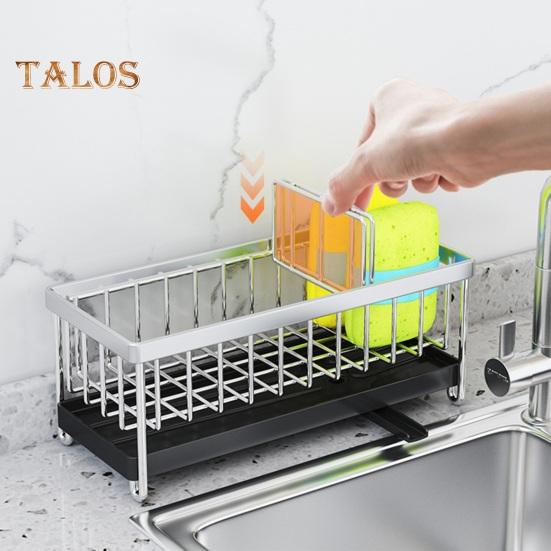 Органайзер для губки для посуды, съемный многофункциональный компактный практичный держатель для кухонной раковины, держатель для губки, бытовые принадлежности