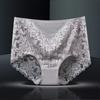 Ladies Sexy Mesh Panties High-waist Seamless Lace Underwear Briefs Transparent Silk Women Cotton Health Knickers Lingerie