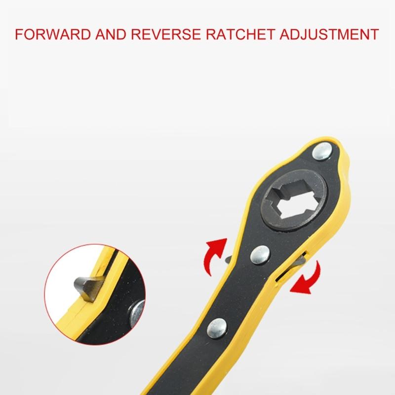 Labor Saving Compact Ratcheting Car Jacks Wrench Double Direction Mechanism For Tight Space And Emergency Tire Repairs
