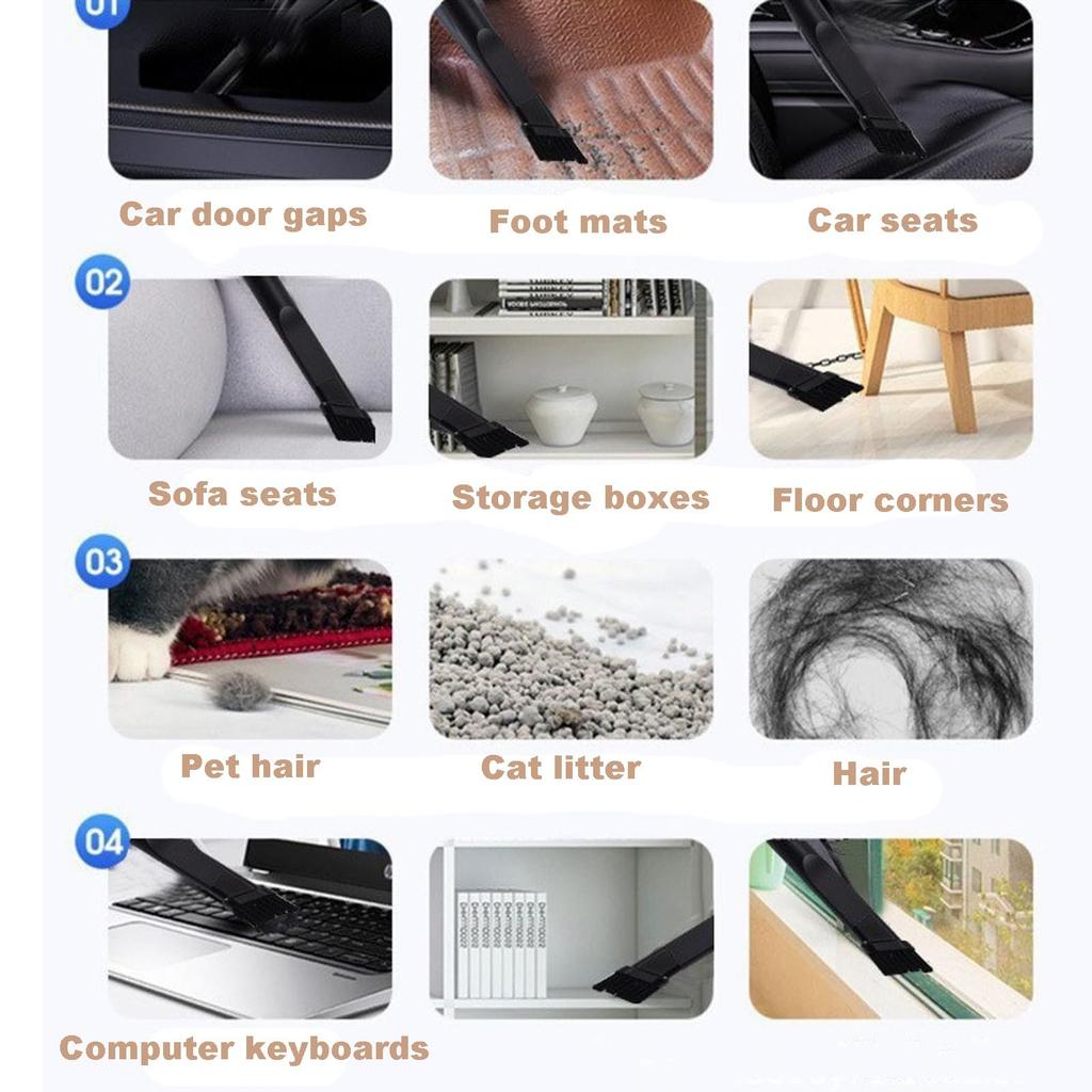 1Pcs Cordless Vacuum Cleaner for Home and Car, 120 Watt Powerful Suction Cordless Handheld Car Vacuum Cleaner, Black