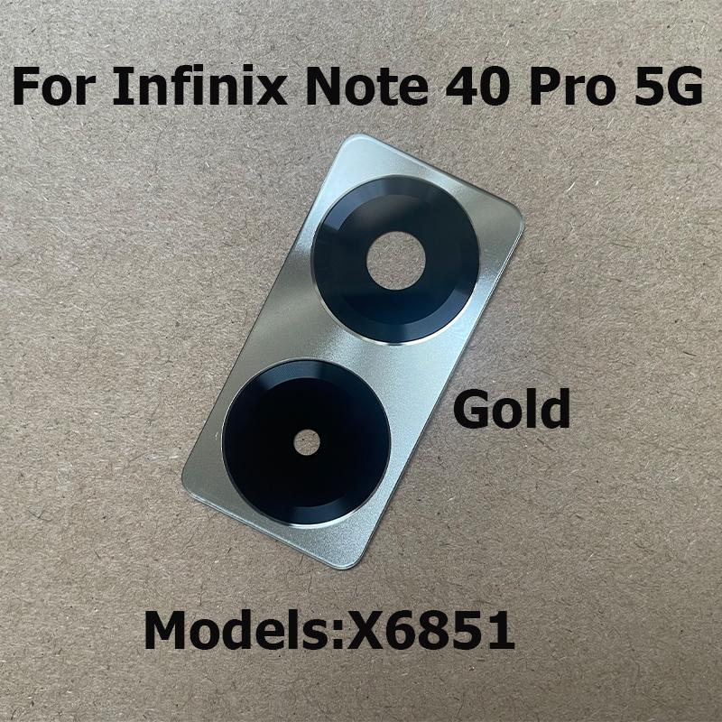Для Infinix Note 40 Pro Pro+ Plus 4G 5G Задняя камера Стекло Линзы Крышка С Клейкой Наклейкой Запчасти для Ремонта X6850 X6851 X6851B