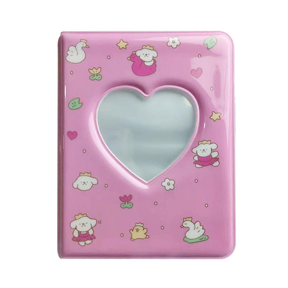 Love Heart Hollow Card Album 3 INCH Photocard Holder Cute Storage Album  Card