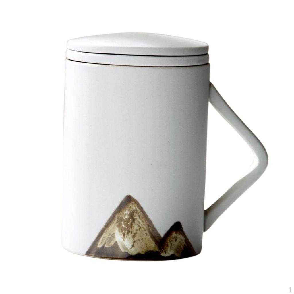 Керамическая китайская фарфоровая кружка для чая и чашка с крышкой, ситечком-фильтром, для использования