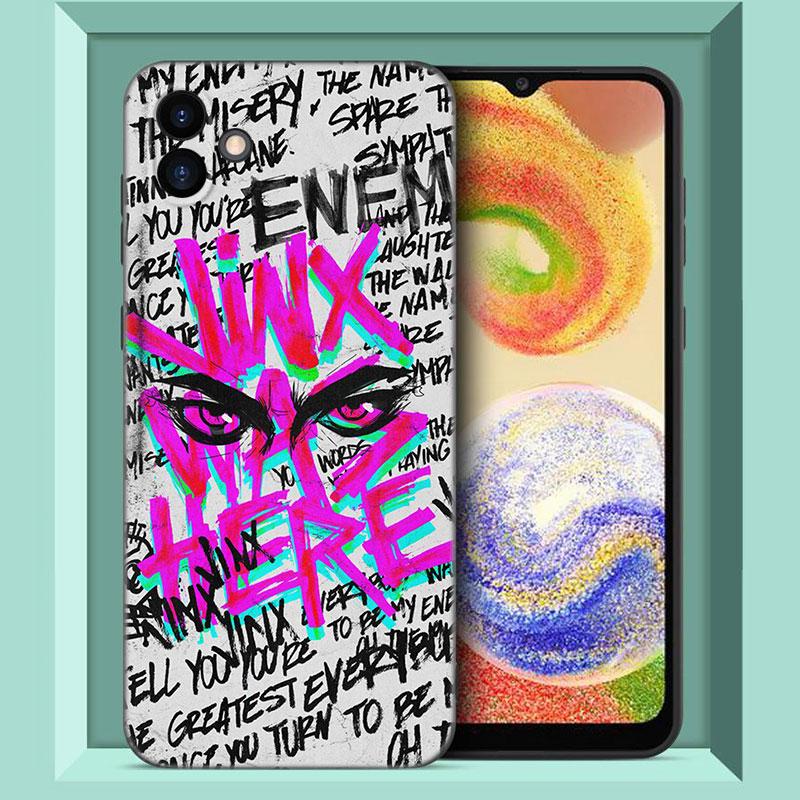 Arcane Jinx аниме черный силиконовый чехол для телефона Samsung Galaxy A01 A03 Core A04 E A02 A05 A10 A20 A21 A30 A50 S A6 A8 Plus A7