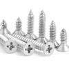 304 Stainless Steel Flat Head Cross Slot Countersunk Tapping Screws