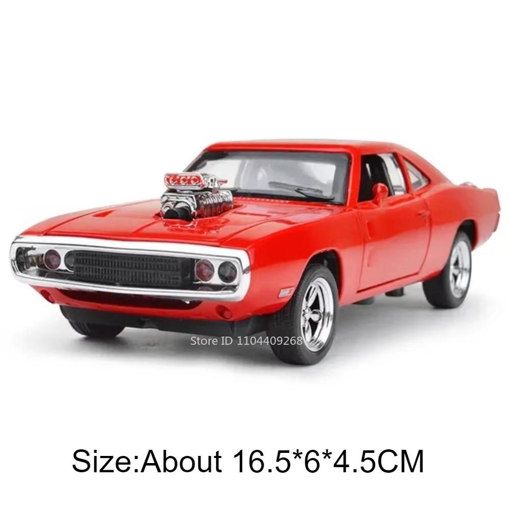 Scale 1:32 Hellcat Police Car Charger Challenger 1970 Model Toy Alloy Diecast Pull Back Sound Light Vehicle for Boys Presents