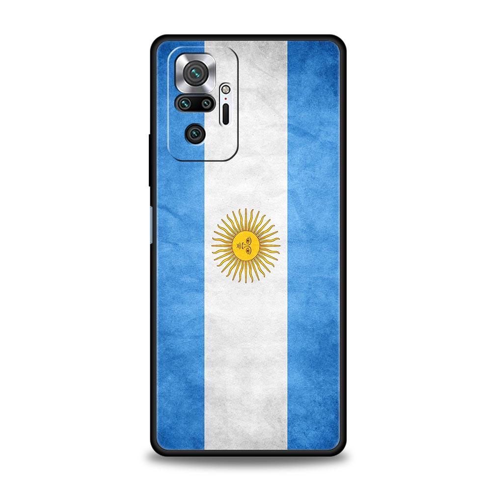 Argentina Flag Soccer 10 Phone Case For Xiaomi Redmi Note 13 12 11 10 Pro 9S 9 8 7 9T 8T 9C 9A 8A 11T 5G 10S K50 Gaming Cover