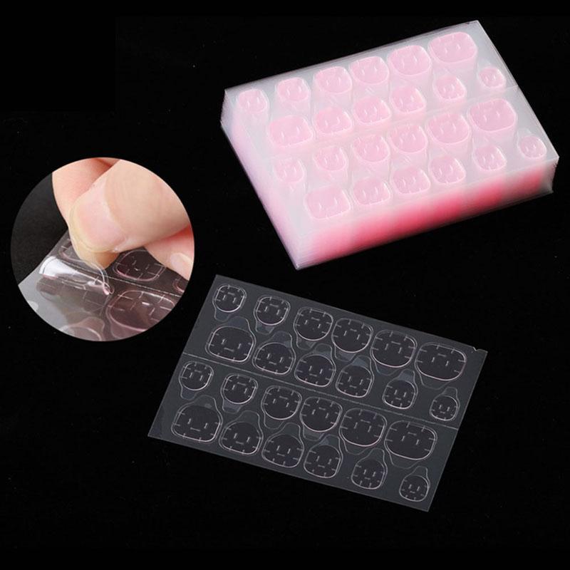 240 шт. прозрачная двухсторонняя клейкая ультратонкая лента для накладных ногтей розового желе