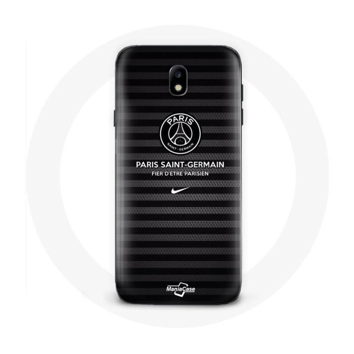 Coque de protection - PSG - Samsung Galaxy J5 2017 - Noir - Souple - Sportif