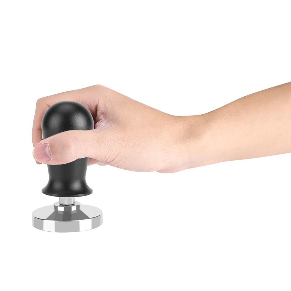 Spring Loaded Espresso Tamper Flat Base Beans Press Tool Hand Tamper  Coffee Making