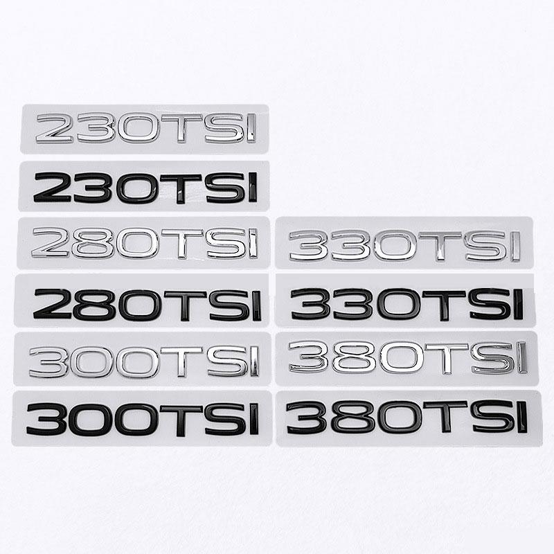 AAYT1 230TSI 280TSI 300TSI 330TSI 380TSI trunk labels new style number car stickers for Volkswagen refit rear boot displacement logo